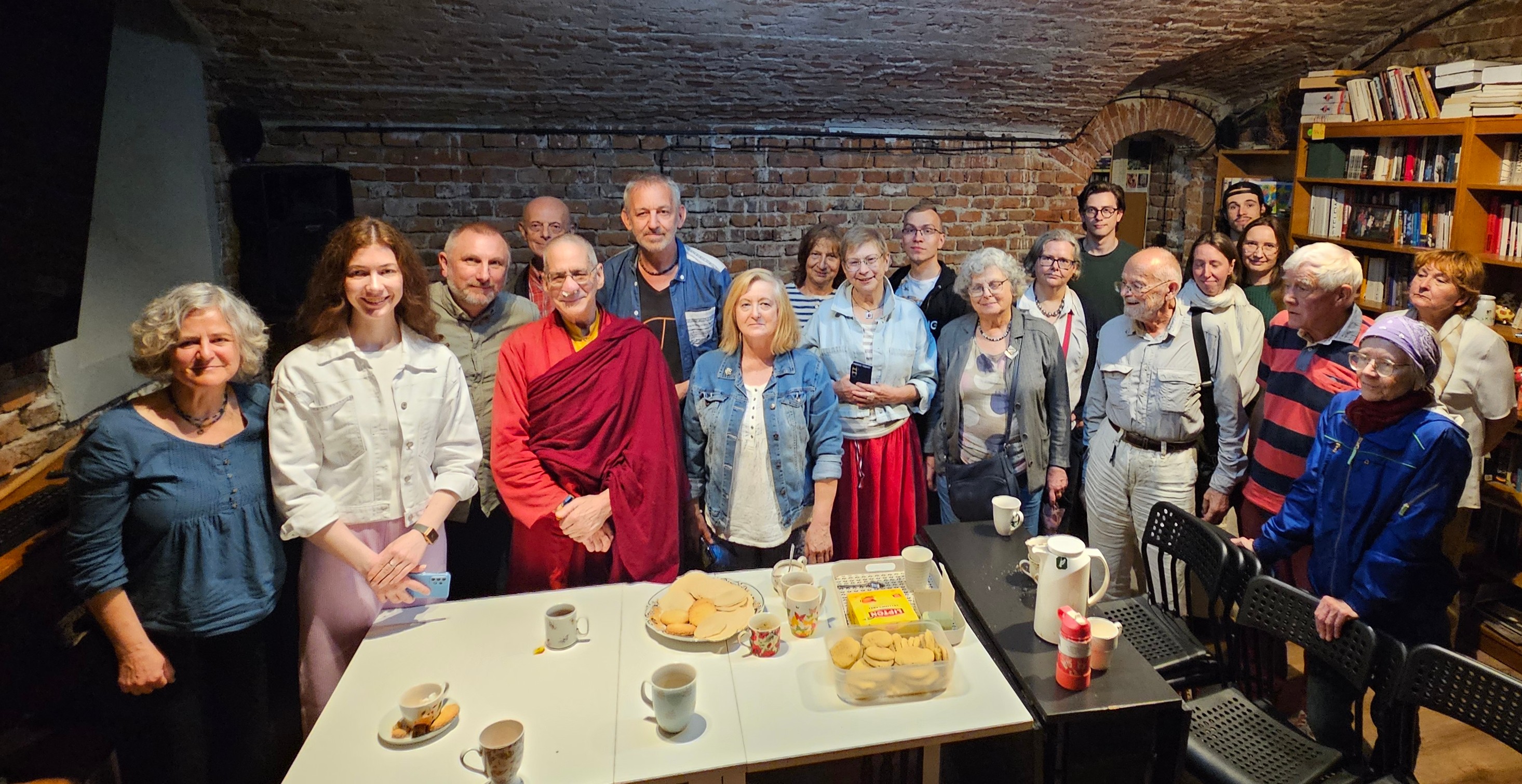 Lama Dorje in conversation with Piotr Sikora at Piwnica Powszechna